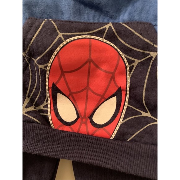 2 Piece Marvel Spiderman Jogging Suit Blue / Red Toddler Boys Choose Your Size - Picture 8 of 16